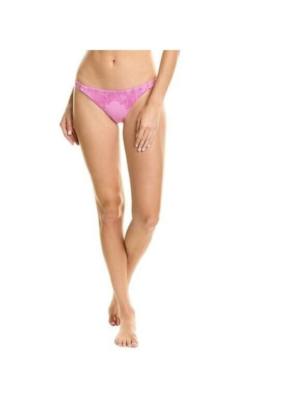 L*SPACE "Claude" bikini classic bottom womens sz Medium BNWOT rosebud